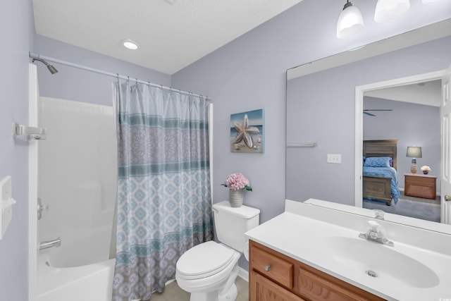 158 Palisade Loop Unit 158, Pawleys Island, SC 29585 - ensuite bathroom with shower / bathtub combination with curtain, vanity, and tile patterned floors