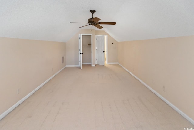 56 Willowbend Dr, Murrells Inlet, SC 29576 - bonus room featuring ceiling fan, light carpet, and vaulted ceiling