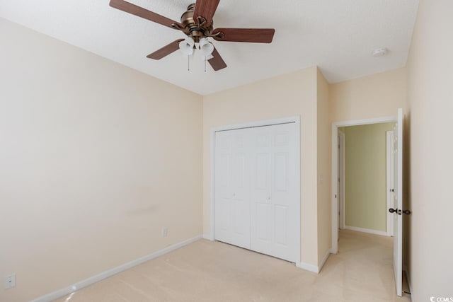 56 Willowbend Dr, Murrells Inlet, SC 29576 - unfurnished bedroom featuring light colored carpet, a closet, and ceiling fan