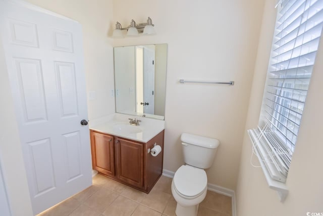 56 Willowbend Dr, Murrells Inlet, SC 29576 - half bathroom with vanity and tile patterned flooring