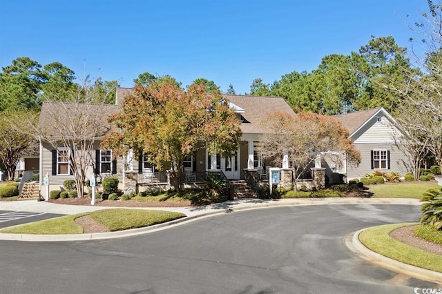 56 Willowbend Dr, Murrells Inlet, SC 29576 - view of front of home with a porch