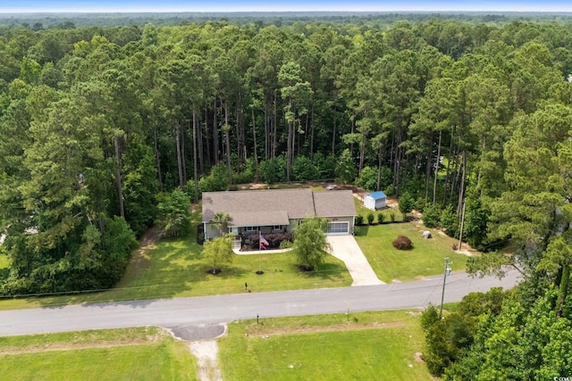 2135 Starduster Ln, Little River, SC 29566 - aerial view of property and surrounding area with a forest