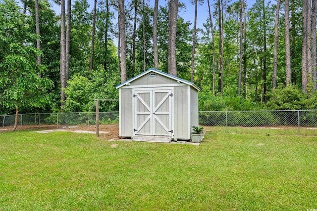 2135 Starduster Ln, Little River, SC 29566 - view of shed with a fenced backyard