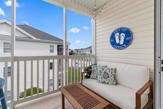 901 W Port Dr Unit 2114, North Myrtle Beach, SC 29582 - sunroom featuring an outdoor hangout area
