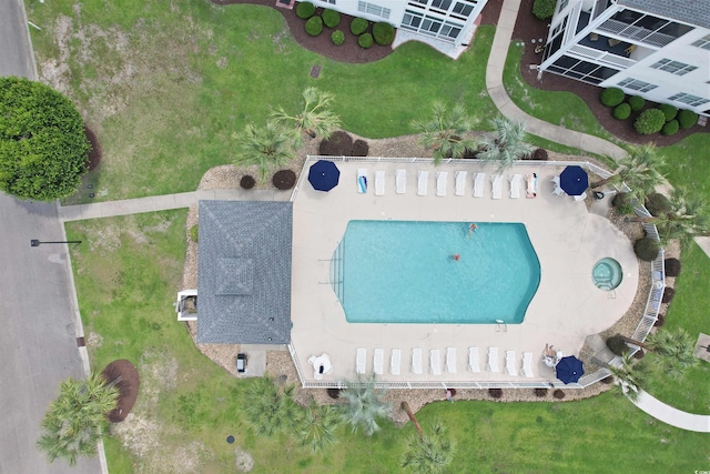 901 W Port Dr Unit 2114, North Myrtle Beach, SC 29582 - bird's eye view of a pool area
