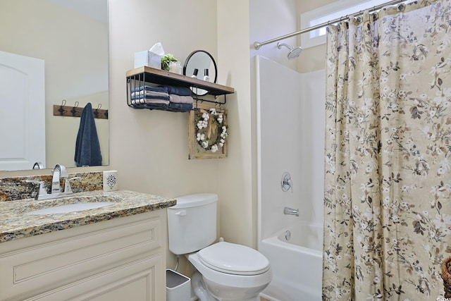 428 Arlington Cir, Murrells Inlet, SC 29576 - bathroom with vanity and shower / bathtub combination with curtain