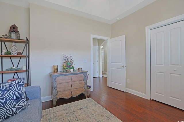428 Arlington Cir, Murrells Inlet, SC 29576 - sitting room featuring wood finished floors and arched walkways