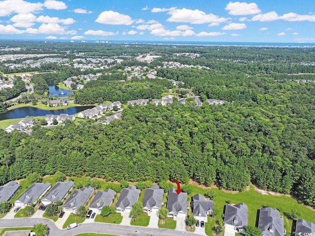 428 Arlington Cir, Murrells Inlet, SC 29576 - view of property location featuring a heavily wooded area and a nearby body of water