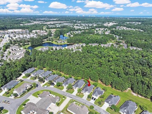 428 Arlington Cir, Murrells Inlet, SC 29576 - aerial view of property's location with a large body of water and nearby suburban area