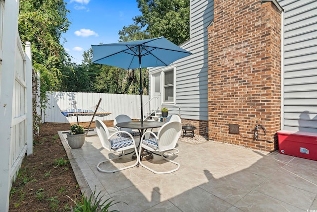 1575 Victoria Ln, Myrtle Beach, SC 29577 - view of patio featuring outdoor dining space and entry steps