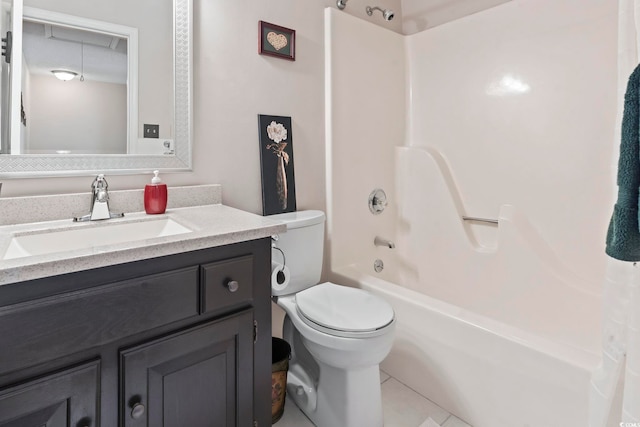 1575 Victoria Ln, Myrtle Beach, SC 29577 - full bathroom featuring shower / bathtub combination, vanity, and tile patterned flooring