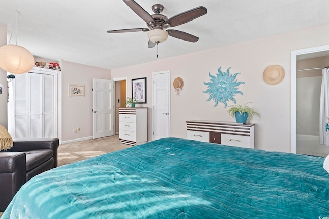 1575 Victoria Ln, Myrtle Beach, SC 29577 - carpeted bedroom featuring baseboards and ceiling fan