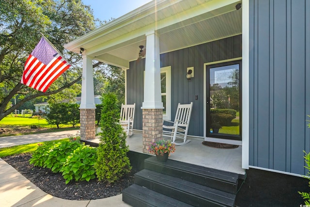 2588 Long Ave, Conway, SC 29526 - doorway to property with board and batten siding and a porch