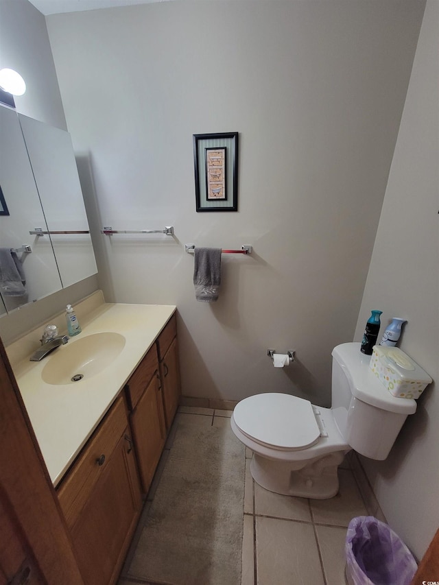207 Double Eagle Dr Unit E-1, Surfside Beach, SC 29575 - half bath featuring vanity and tile patterned floors