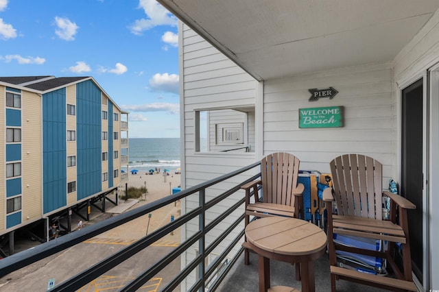 920 N Waccamaw Dr Unit 2310, Murrells Inlet, SC 29576 - balcony featuring view of water and beach
