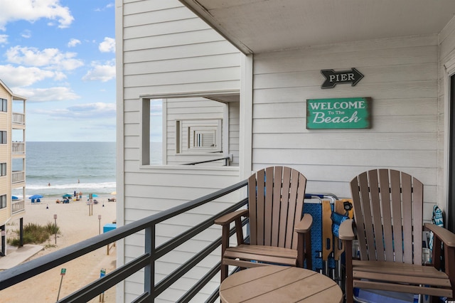 920 N Waccamaw Dr Unit 2310, Murrells Inlet, SC 29576 - balcony with view of water and beach