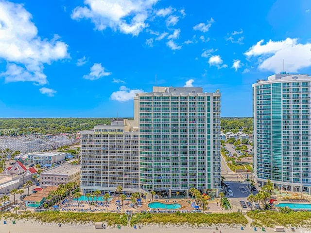 201 S Ocean Blvd Unit 616, Myrtle Beach, SC 29577 - aerial view of a pool area
