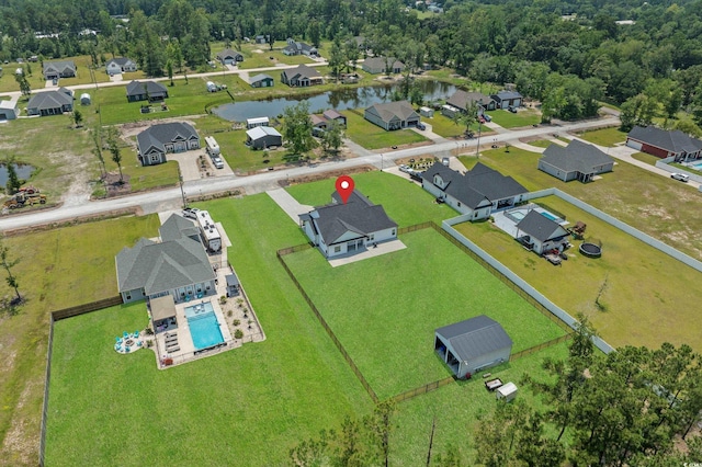 1253 Kenworth Cir, Conway, SC 29526 - aerial perspective of suburban area featuring a large body of water