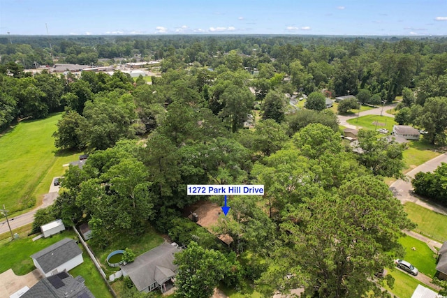 1272 Park Hill Dr, Conway, SC 29526 - aerial view of property's location with a heavily wooded area