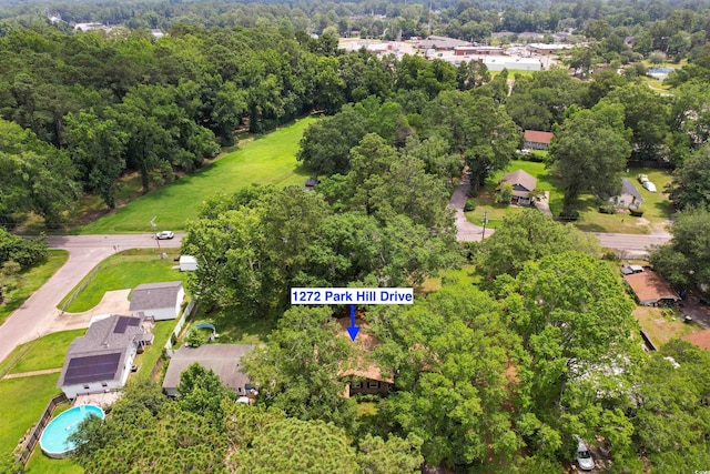 1272 Park Hill Dr, Conway, SC 29526 - aerial view of property's location featuring a heavily wooded area