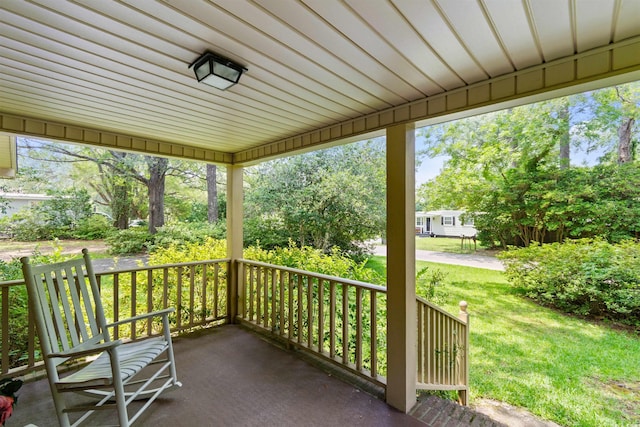 1272 Park Hill Dr, Conway, SC 29526 - covered porch with a yard
