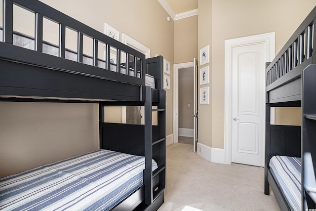 1503 Cadiz Dr, Myrtle Beach, SC 29579 - unfurnished bedroom with carpet floors, ornamental molding, and a towering ceiling