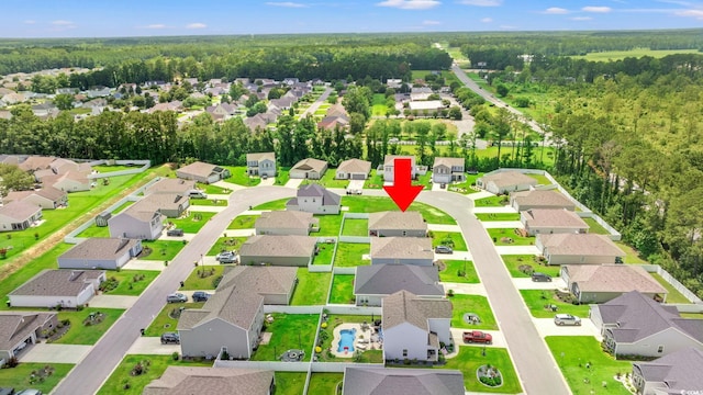 821 Twickenham Loop, Longs, SC 29568 - aerial perspective of suburban area with a heavily wooded area