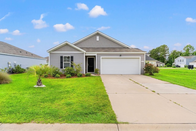 821 Twickenham Loop, Longs, SC 29568 - view of front of house featuring a front yard, a garage, and driveway