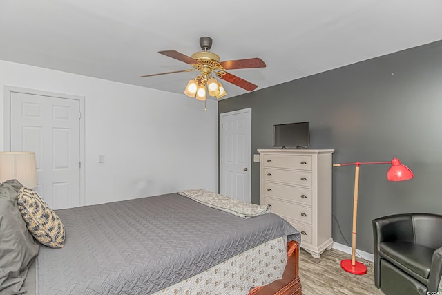 175 Cypress Ln, Little River, SC 29566 - bedroom featuring light wood finished floors and a ceiling fan