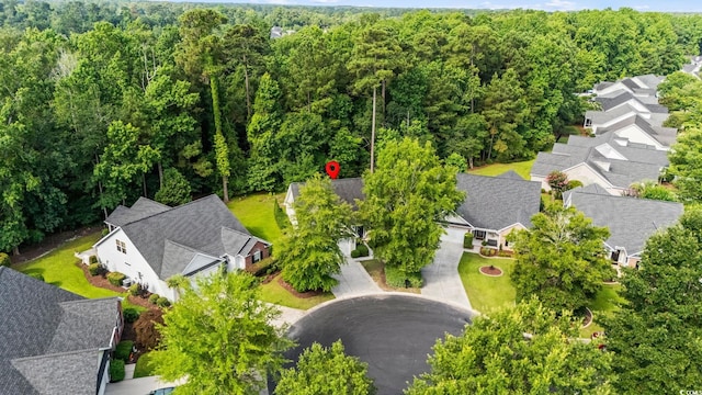 5008 Hayes Bay Ct, Murrells Inlet, SC 29576 - aerial perspective of suburban area featuring a heavily wooded area