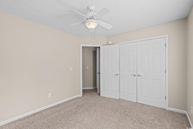 5008 Hayes Bay Ct, Murrells Inlet, SC 29576 - unfurnished bedroom with carpet floors, a closet, and a ceiling fan