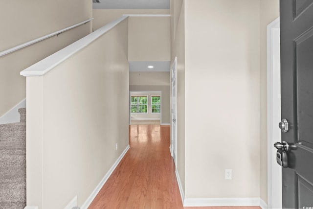 5008 Hayes Bay Ct, Murrells Inlet, SC 29576 - hall featuring light wood-type flooring and baseboards