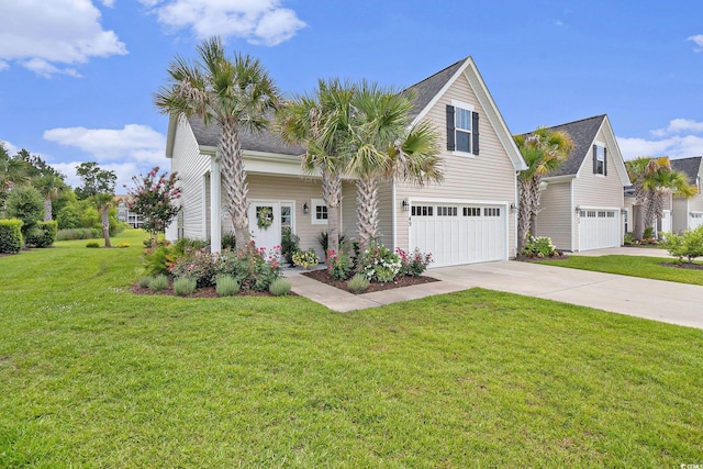 800 Monarch Dr Unit 49, Myrtle Beach, SC 29588 - view of front of property with an attached garage, driveway, and a front yard