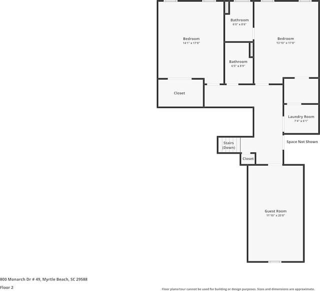 800 Monarch Dr Unit 49, Myrtle Beach, SC 29588 - view of property floor plan