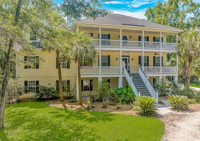 1176 Old Plantation Dr, Pawleys Island, SC 29585 - view of building exterior featuring stairs