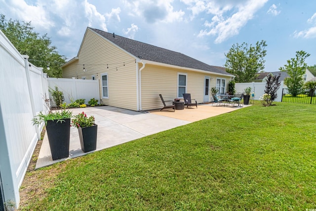 805 Cherry Bark Ct, Myrtle Beach, SC 29579 - back of property with a patio area and a fenced backyard