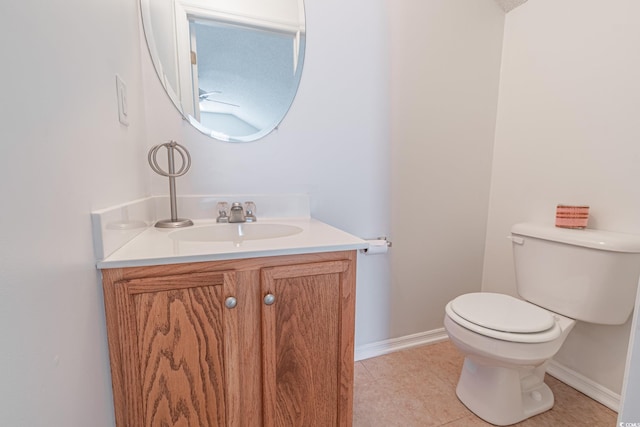 805 Cherry Bark Ct, Myrtle Beach, SC 29579 - half bathroom with vanity and tile patterned floors