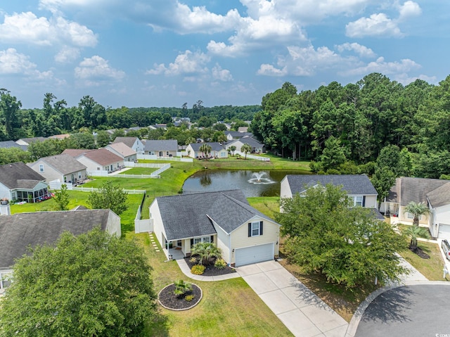 805 Cherry Bark Ct, Myrtle Beach, SC 29579 - aerial perspective of suburban area with a nearby body of water