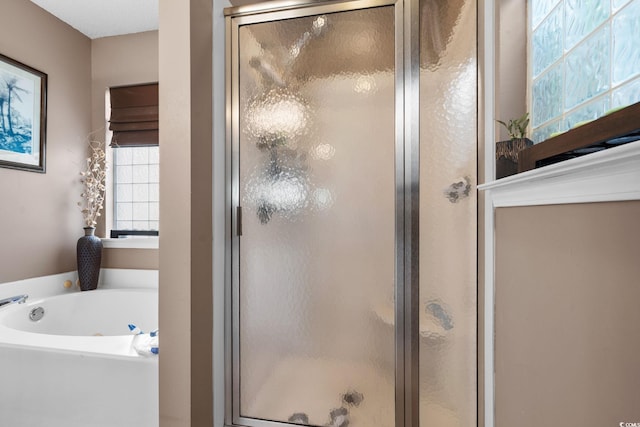 2611 Ringneck Trl, Myrtle Beach, SC 29588 - bathroom featuring a shower stall and a bath