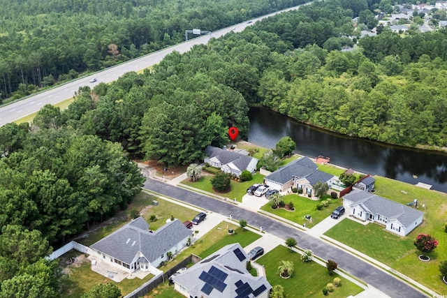 2611 Ringneck Trl, Myrtle Beach, SC 29588 - aerial perspective of suburban area featuring a nearby body of water