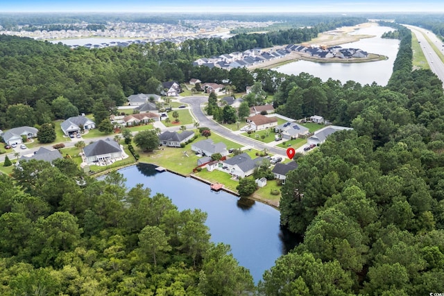 2611 Ringneck Trl, Myrtle Beach, SC 29588 - aerial overview of property's location featuring a nearby body of water and nearby suburban area
