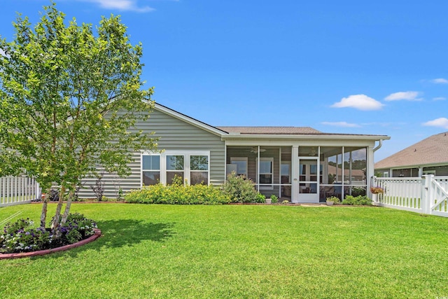 892 Harrison Mill St, Myrtle Beach, SC 29579 - rear view of property featuring a sunroom