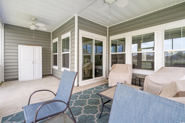 892 Harrison Mill St, Myrtle Beach, SC 29579 - view of patio featuring a ceiling fan