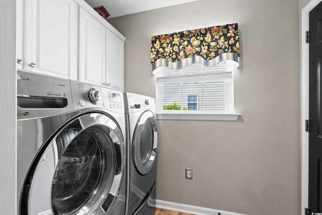 2783 Sanctuary Blvd, Conway, SC 29526 - washroom with cabinet space and washing machine and clothes dryer