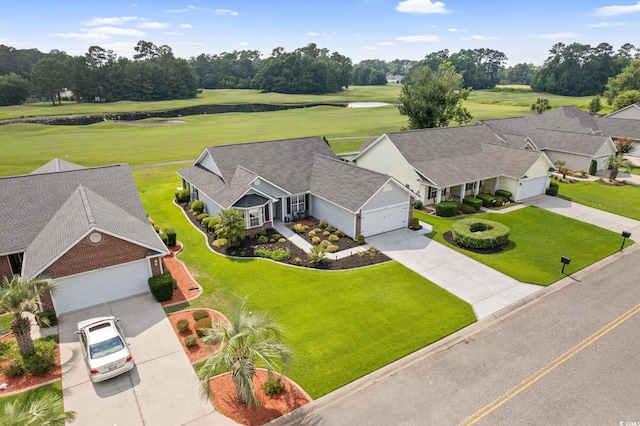 2783 Sanctuary Blvd, Conway, SC 29526 - aerial view of property and surrounding area with a local golf course and a tree filled landscape