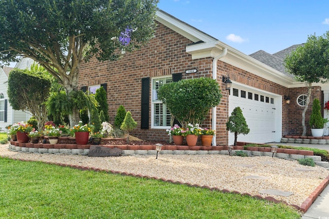 5904 Bridlewood Rd, North Myrtle Beach, SC 29582 - view of front of home featuring brick siding and an attached garage