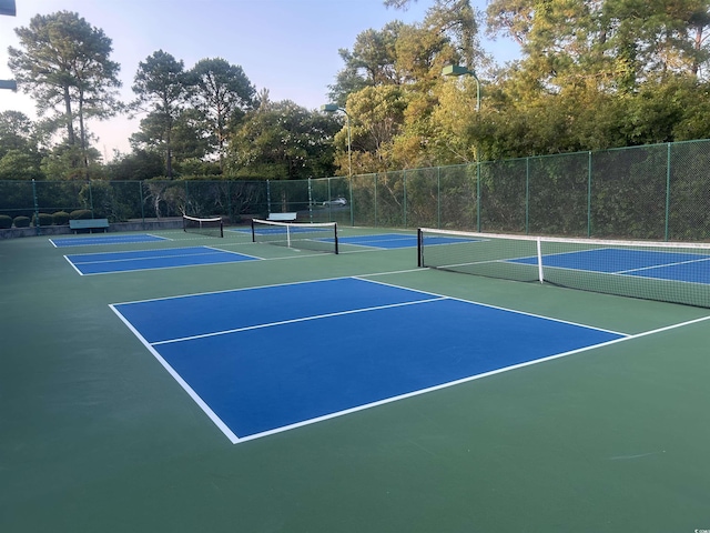 5904 Bridlewood Rd, North Myrtle Beach, SC 29582 - view of tennis court with community basketball court