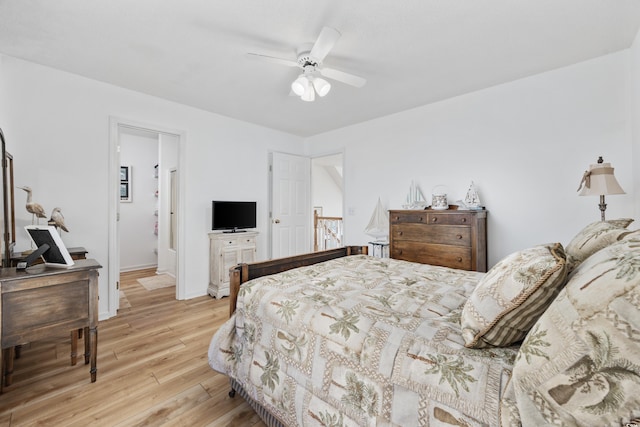30462NDAVE N 62nd Ave N, North Myrtle Beach, SC 29582 - bedroom featuring light wood-style flooring and a ceiling fan