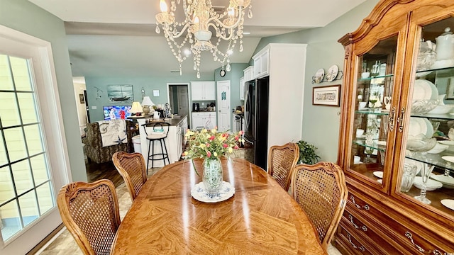 1300 Ruddy Ct, Conway, SC 29527 - dining area featuring a chandelier