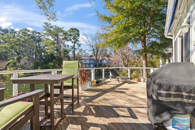 6624 Lagoon Pl, Myrtle Beach, SC 29572 - deck featuring grilling area